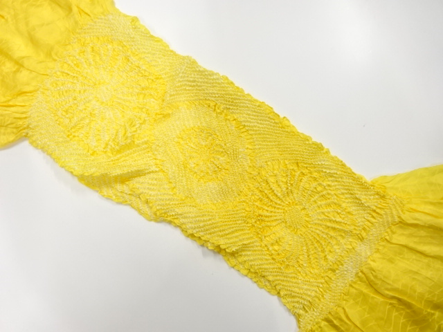 正絹　絞り　帯揚げ